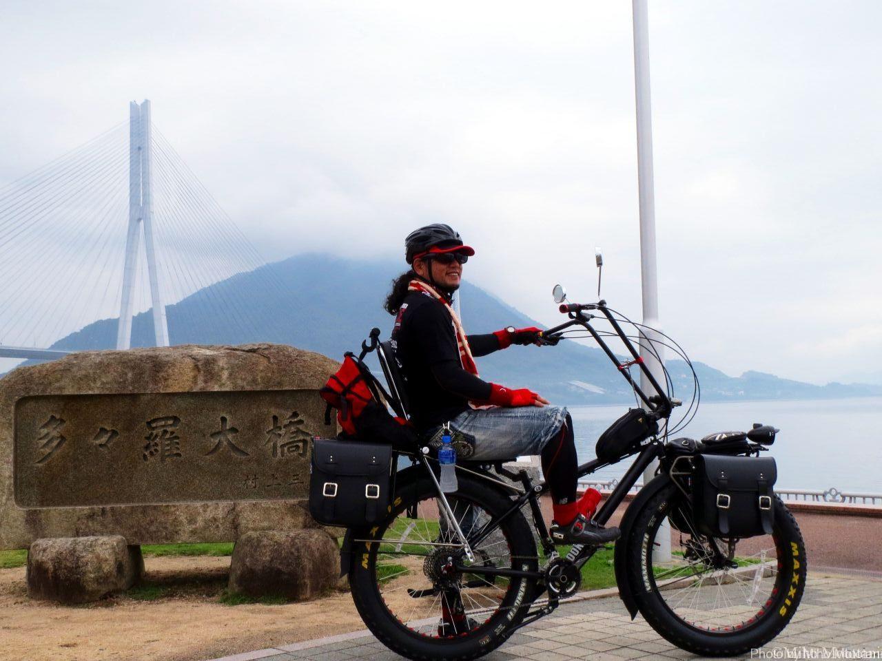 ファットバイク大改造 アメリカンなドム と一緒に 向島 大三島70kmサイクリング ミホとめぐる尾道